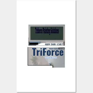 Triforce Painting Solutions call card for interior painting service Posters and Art